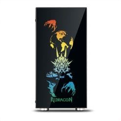 Redragon GC-608 Steeljaw Tempered Glass Gaming PC Case with RGB backlighting SYNC Support up to ATX Motherboards USB 3.0 7 Redragon GC-608 Steeljaw Tempered Glass Gaming PC Case with RGB backlighting SYNC Support up to ATX Motherboards USB 3.0 - Image 3