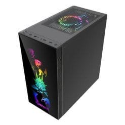Redragon GC-608 Steeljaw Tempered Glass Gaming PC Case with RGB backlighting SYNC Support up to ATX Motherboards USB 3.0 9 Redragon GC-608 Steeljaw Tempered Glass Gaming PC Case with RGB backlighting SYNC Support up to ATX Motherboards USB 3.0 - Image 5