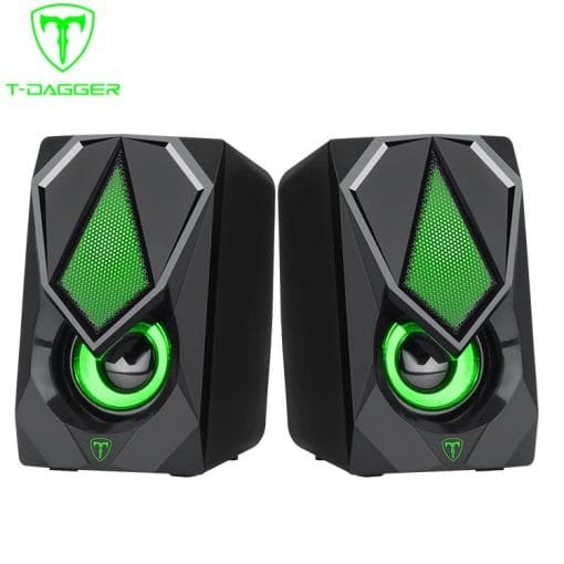 T-DAGGER BlackBox 2 x 3W 3.5mm Gaming Speakers USB Powered (T-TGS500)