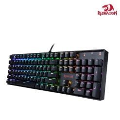 Redragon K551 MITRA RGB Mechanical Gaming Keyboard 104 Keys Blue Clicky Switches - Image 3