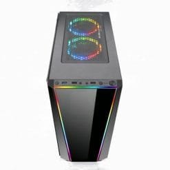 Redragon GC-702 Tailgate Tempered Glass PC Gaming Case Support RGB backlighting SYNC Support up to ATX Motherboards - Image 3