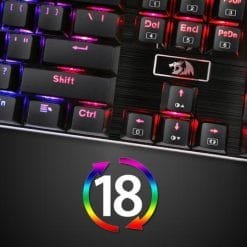 Redragon K556 DEVARAJAS RGB Wired Mechanical Gaming Keyboard 104 Standard Keys Aluminum Base Brown Switches 15 Redragon K556 DEVARAJAS RGB Wired Mechanical Gaming Keyboard 104 Standard Keys Aluminum Base Brown Switches - Image 8
