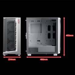 XPG CRUISER SUPER Mid-Tower RGB PC Gaming Case Chassis with 3 Fans Included White 11 XPG CRUISER SUPER Mid-Tower RGB PC Gaming Case Chassis with 3 Fans Included White - Image 6