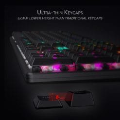 Alternative view of Redragon K589 SHRAPNEL RGB Low Profile Mechanical Gaming Keyboard with Blue Clicky Switches