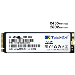 TwinMOS AlphaPro PCIe NVMe Gen3 x4 M.2 2280 Internal SSD TLC 3D NAND 7 TwinMOS AlphaPro PCIe NVMe Gen3 x4 M.2 2280 Internal SSD TLC 3D NAND - Image 3
