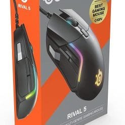 SteelSeries Rival 5 Gaming Mouse with 18000 CPI TrueMove Air Optical Sensor PrismSync RGB Lighting and 9 Programmable Buttons 14 SteelSeries Rival 5 Gaming Mouse with 18000 CPI TrueMove Air Optical Sensor PrismSync RGB Lighting and 9 Programmable Buttons - Image 7