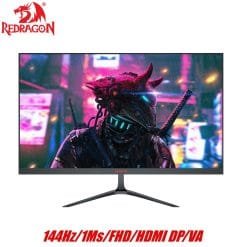 Redragon RUBY 144Hz LED 23.8" Gaming Monitor VA Panel 1920x1080 HDMI DP 1MS/FREESYNC