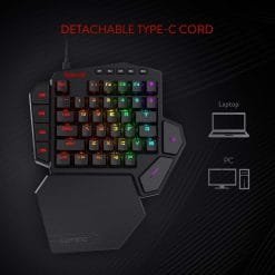 Redragon K585 DITI RGB Mechanical Blue Switches Professional Gaming Keypad Detachable Wrist Rest 42 Keys 9 Redragon K585 DITI RGB Mechanical Blue Switches Professional Gaming Keypad Detachable Wrist Rest 42 Keys - Image 4