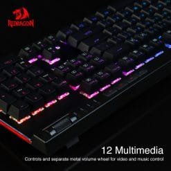 Redragon K580 VATA RGB Mechanical Gaming Keyboard 104 Keys Anti-Ghosting Macro Keys Blue Switches 10 Redragon K580 VATA RGB Mechanical Gaming Keyboard 104 Keys Anti-Ghosting Macro Keys Blue Switches - Image 4