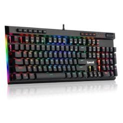 Alternative view of Redragon K580 VATA RGB LED Backlit Mechanical Gaming Keyboard 104 Keys Anti-ghosting with Macro Keys & Dedicated Media Controls, Onboard Macro Recording (Brown Switches)