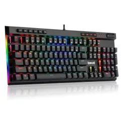 Alternative view of Redragon K580 VATA RGB LED Backlit Mechanical Gaming Keyboard 104 Keys Anti-ghosting with Macro Keys & Dedicated Media Controls, Onboard Macro Recording (Brown Switches)