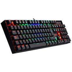 Alternative view of Redragon K551 MITRA RGB Mechanical Gaming Keyboard 104 Keys Blue Clicky Switches