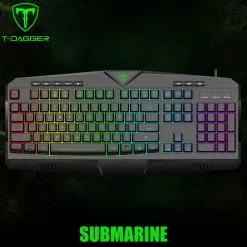T-DAGGER Submarine RGB Membrane Gaming Keyboard (T-TGK205)