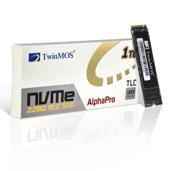 Alternative view of TwinMOS AlphaPro PCIe NVMe Gen3 x4  M.2 2280 Internal SSD TLC 3D NAND