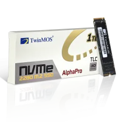 Alternative view of TwinMOS AlphaPro PCIe NVMe Gen3 x4  M.2 2280 Internal SSD TLC 3D NAND
