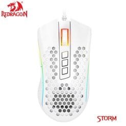 Alternative view of Redragon M808 STORM Lightweight RGB Gaming Mouse 85g Honeycomb Shell 12,400 DPI 7 Programmable Buttons White