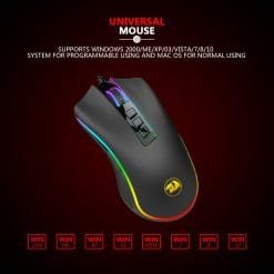 Redragon M711-FPS COBRA Gaming Mouse 24000 DPI Pixart 3360 Optical Gaming Sensor 16.8M Chroma RGB - Image 7