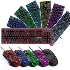 Alternative view of Redragon S107 Gaming Keyboard Mouse & Large Mouse Pad Set RGB Backlit 3 in 1 Set
