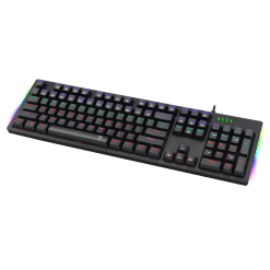 Alternative view of T-DAGGER Bermuda Gaming Mechanical Keyboard Blue Switch Rainbow Backlight T-TGK312