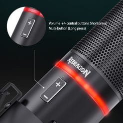 Redragon GM300 BLAZAR Gaming Stream High end Microphone and Kit metal made Support circle LED 11 Redragon GM300 BLAZAR Gaming Stream High end Microphone and Kit metal made Support circle LED - Image 4