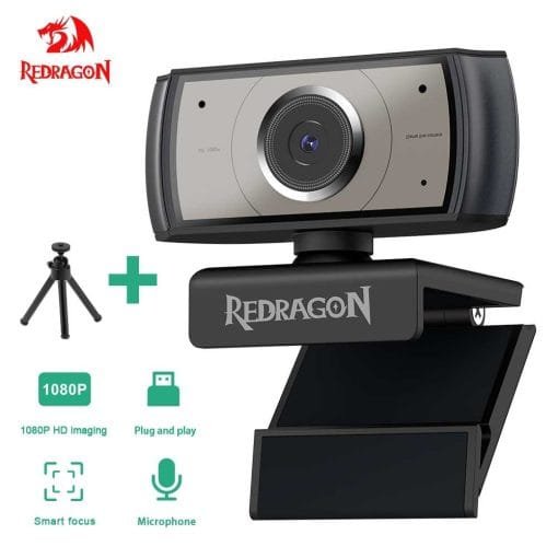 Redragon GW900 Apex 1080p HD Streaming and Video Calling Webcam Autofocus Built-in Microphone 1920 X 1080P 30fps