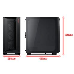 XPG CRUISER SUPER Mid-Tower RGB PC Gaming Case Chassis with 3 Fans Included Black 11 XPG CRUISER SUPER Mid-Tower RGB PC Gaming Case Chassis with 3 Fans Included Black - Image 5