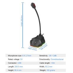 Redragon GM99 STIX USB RGB Desktop Gaming Microphone 11 Redragon GM99 STIX USB RGB Desktop Gaming Microphone - Image 6