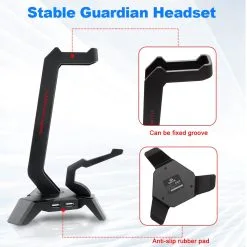 Alternative view of Redragon HA311 SCEPTER ELITE RGB Gaming Headphones Stand and Mouse Bungee with 4 USB 2.0 HUB Port