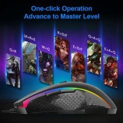 Alternative view of Redragon M710 MEMEANLION CHROMA Gaming Mouse 7 RGB backlight 10000 DPI Adjustable