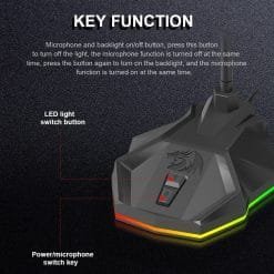 Redragon GM99 STIX USB RGB Desktop Gaming Microphone 8 Redragon GM99 STIX USB RGB Desktop Gaming Microphone - Image 3