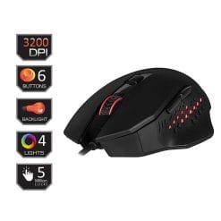 Alternative view of Redragon M610 GAINER Gaming Mouse Wired 3200 DPI 6 Buttons Ergonomic Design