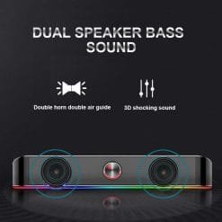 Redragon GS560 ADIEMUS RGB Gaming Sound Bar Speaker with Aux 3.5mm Stereo Music Smart RGB speakers 10 Redragon GS560 ADIEMUS RGB Gaming Sound Bar Speaker with Aux 3.5mm Stereo Music Smart RGB speakers - Image 5