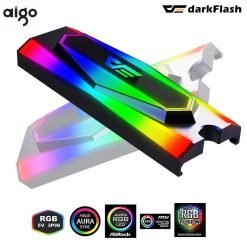 Aigo Darkflash DM2 Aluminum 5V ARGB M.2 SSD Heatsink Heat Dissipation Radiator Cooling Silicon Thermal Pads Cooler M2 NGFF 2280