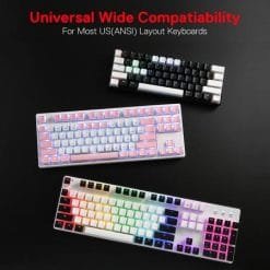 Redragon Scarab A130 Pudding keycaps 104 Key Crystal Mechanical Keyboard Key Caps For Cherry MX style Including key-puller - Image 5
