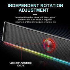 Redragon GS560 ADIEMUS RGB Gaming Sound Bar Speaker with Aux 3.5mm Stereo Music Smart RGB speakers 11 Redragon GS560 ADIEMUS RGB Gaming Sound Bar Speaker with Aux 3.5mm Stereo Music Smart RGB speakers - Image 6