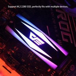 Aigo Darkflash DM2 Aluminum 5V ARGB M.2 SSD Heatsink Heat Dissipation Radiator Cooling Silicon Thermal Pads Cooler M2 NGFF 2280 7 Aigo Darkflash DM2 Aluminum 5V ARGB M.2 SSD Heatsink Heat Dissipation Radiator Cooling Silicon Thermal Pads Cooler M2 NGFF 2280 - Image 3