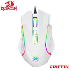 Redragon M607 Griffin RGB USB MMO Gaming Mouse 8 buttons 7200 DPI Ergonomic Design Programmable