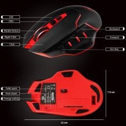 Redragon M690 MIRAGE 4800DPI Professional Wireless Gaming Mouse 8 Buttons for MMO Pro Gamers 7 Redragon M690 MIRAGE 4800DPI Professional Wireless Gaming Mouse 8 Buttons for MMO Pro Gamers - Image 4