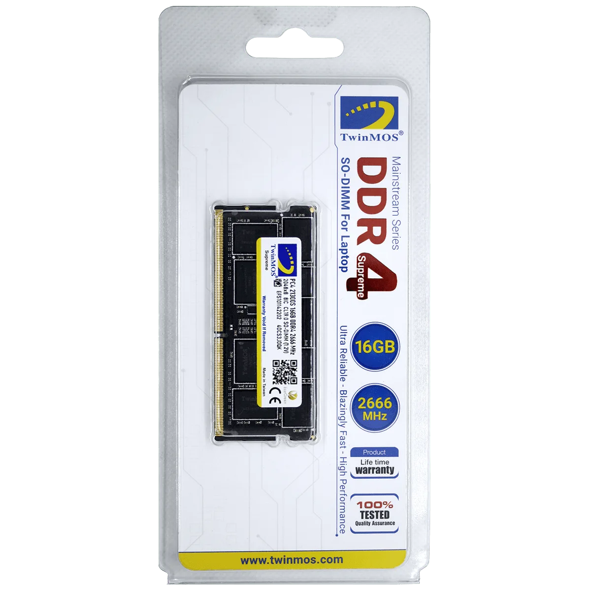 TwinMOS 16GB DDR4 2666Mhz Laptop Memory RAM SO-DIMM with TOP-Grade eTT IC 2 TwinMOS 16GB DDR4 2666Mhz Laptop Memory RAM SO-DIMM with TOP-Grade eTT IC - Image 2