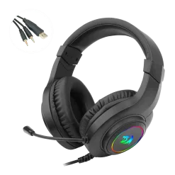 Alternative view of Redragon H260 HYLAS Gaming Headset RGB 3.5mm Surround Sound with Microphone for PC PS4 Switch Xbox-one