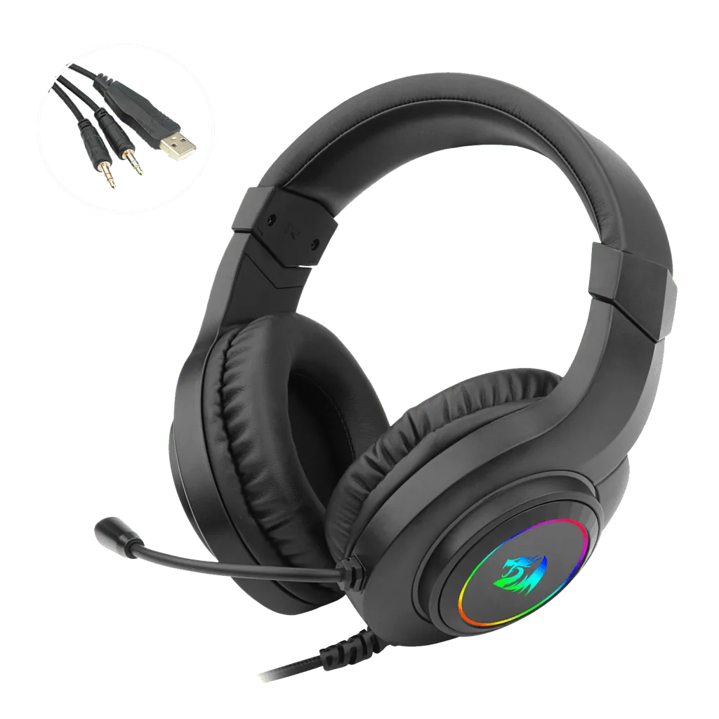 Redragon H260 HYLAS Gaming Headset RGB 3.5mm Surround Sound with Microphone for PC PS4 Switch Xbox-one 2 Redragon H260 HYLAS Gaming Headset RGB 3.5mm Surround Sound with Microphone for PC PS4 Switch Xbox-one - Image 2