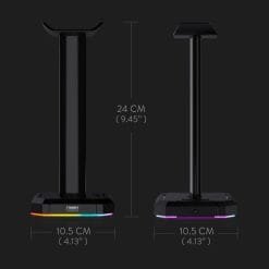 Redragon Scepter Pro RGB Backlit Gaming Headphone Stand with Aluminum Supporting Bar and 4X USB 2.0 Ports( HA300 ) 8 Redragon Scepter Pro RGB Backlit Gaming Headphone Stand with Aluminum Supporting Bar and 4X USB 2.0 Ports( HA300 ) - Image 3