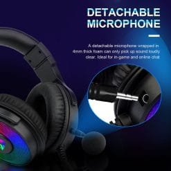 Redragon H350 PANDORA RGB Wired Gaming Headset Stereo Surround-Sound 50MM Drivers Detachable Mic 10 Redragon H350 PANDORA RGB Wired Gaming Headset Stereo Surround-Sound 50MM Drivers Detachable Mic - Image 5
