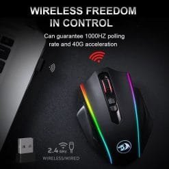Redragon M686 Vampire Elite RGB USB 2.4G Wireless / Wired Gaming Mouse 16000 DPI Programmable Ergonomic - Image 7