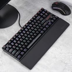 Alternative view of Redragon P036 Meteor M Gaming Keyboard Wrist Rest Pad with Ergonomic Soft Memory Foam for 80% 87 Keys TKL Size 14.13 x 2.87 in, 0.78 inch