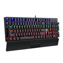 Alternative view of T-DAGGER Destroyer RGB Rainbow Mechanical Gaming Keyboard Clicky (TGK305)