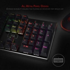 Redragon K556 DEVARAJAS RGB Wired Mechanical Gaming Keyboard 104 Standard Keys Aluminum Base Brown Switches 13 Redragon K556 DEVARAJAS RGB Wired Mechanical Gaming Keyboard 104 Standard Keys Aluminum Base Brown Switches - Image 6