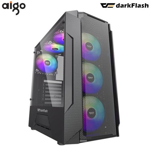 Aigo darkFlash LEO ATX Gaming PC Case Casing Only without Fans