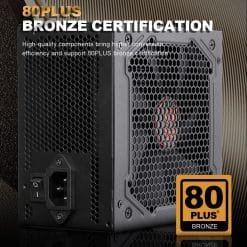 Alternative view of Redragon RGPS 500W Gaming PC Power Supply 80PLUS Bronze (GC-PS001)