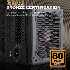 Alternative view of Redragon RGPS 500W Gaming PC Power Supply 80PLUS Bronze (GC-PS001)